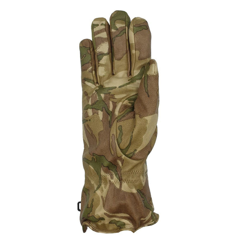 Guantes de cuero de combate Mk II genuinos MTP Camuflage Guantes con forrado cálidos