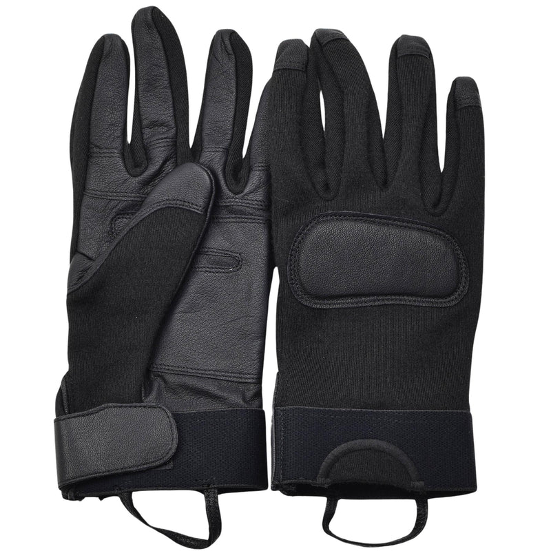 Guantes de combate tácticos del ejército holandés original Palms de cuero Protección de nudillos Nuevo