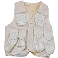 Chaleco táctico militar turco original, bolsa múltiple, utilidad de campo, color blanco