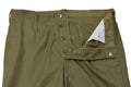Pantalones de trabajo de campo originales del ejército rumano con puños ajustables con cordón verde oliva