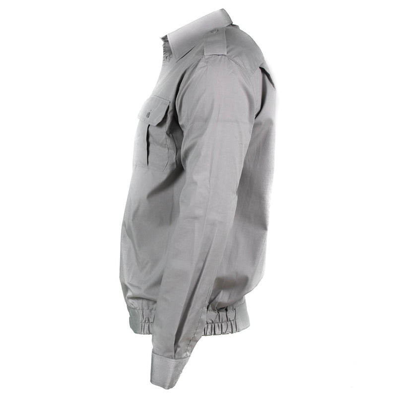 Camisa de algodón de algodón de ejército búlgaro genuino manga larga militar sin emitir