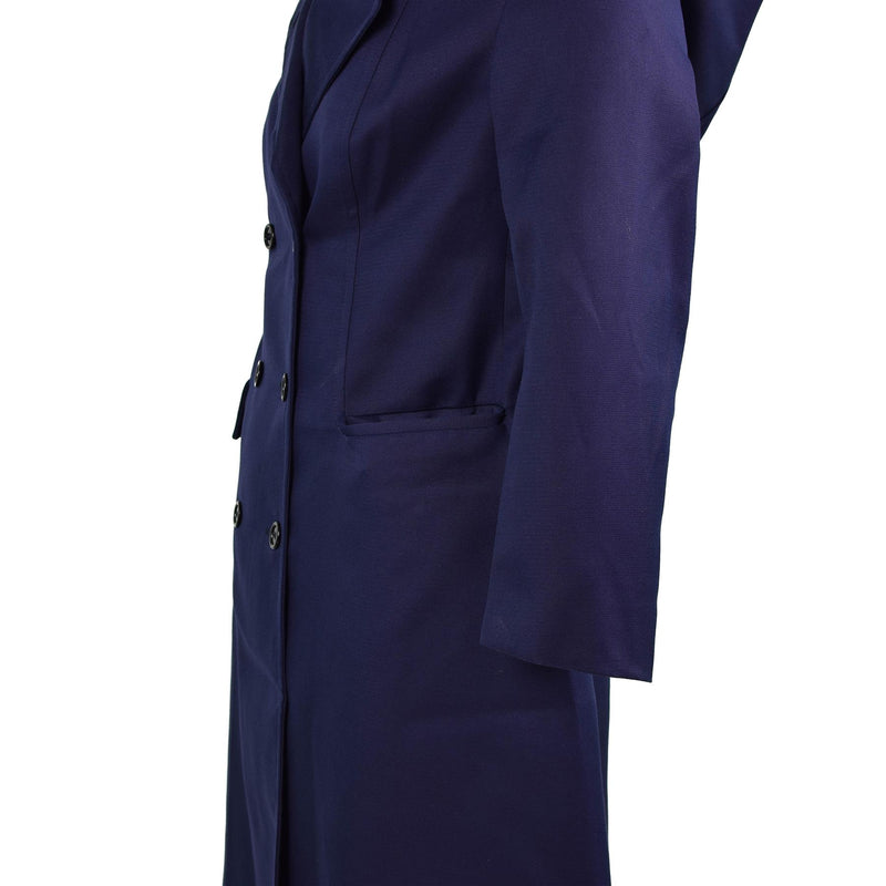 Gabla de jabón del ejército de abrigo militar francés genuino chaqueta azul oscura para mujeres