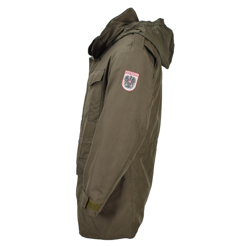 Original austriaco militar gore-tex parka w forra