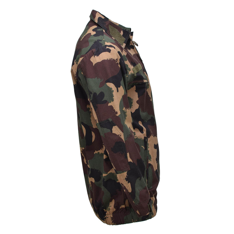 Chaqueta de campo militar húngara original M1990 Camisas de bosque de cuatro colores NUEVOS