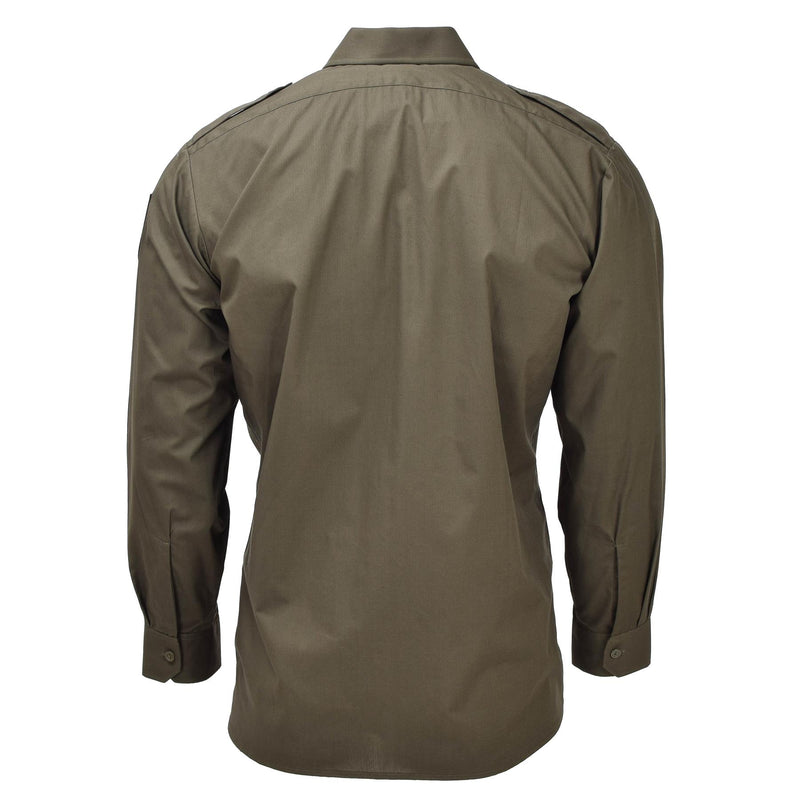 Servicio clásico de camisas de oliva de las fuerzas armadas militares originales