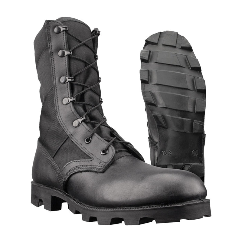 Botas de cuero negras de la jungla de EE. UU.