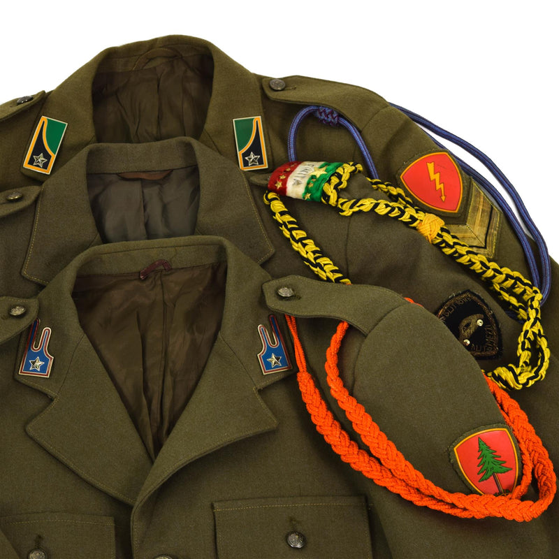 Destino de uniforme de desfile marrón de la chaqueta del ejército italiano