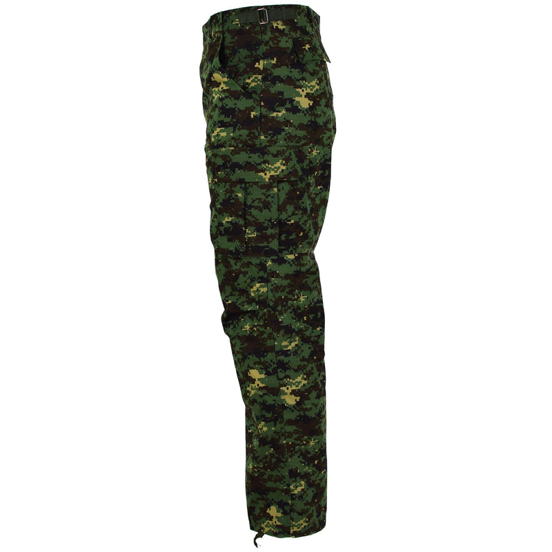 Guinea genuina Bissau Pantalones del ejército Ripstop Jungle Camuflage Problema militar nuevo