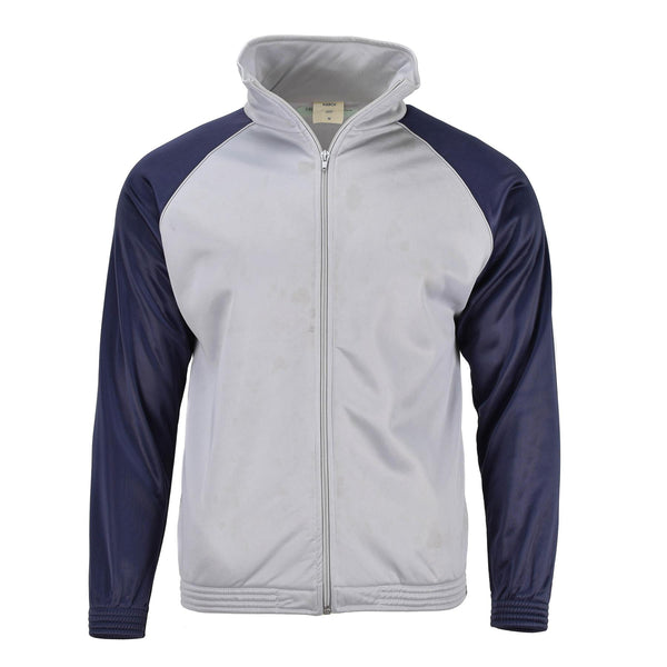 Gerenina de la escuela militar francesa sudadera chaqueta deportiva corriendo caminata gris azul