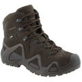 Botas tácticas Lowa Zephyr GTX Mid TF impermeables con eje acolchado marrón oscuro