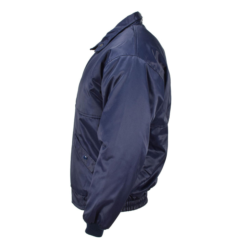 Marca Lambert French Air Forces Bomber Jacket Blue Warm Warm Pilot Piloting Uniforme