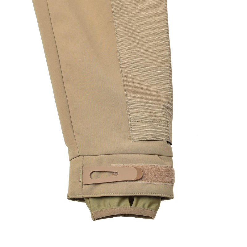 Chaqueta de senderismo a prueba de viento de Mil-tec cáscara de tormenta suave zips de vellón de vellón coyote