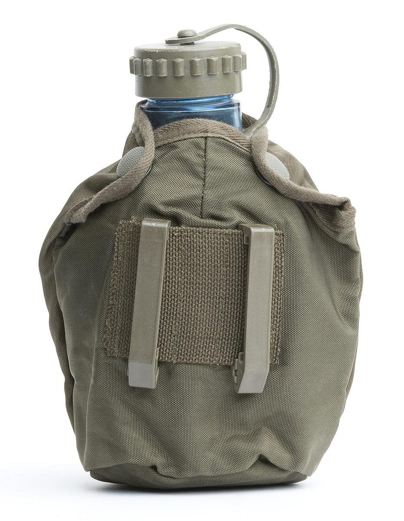 Genuino ejército austriaco botella de agua de plástico tropas de campo de cantina