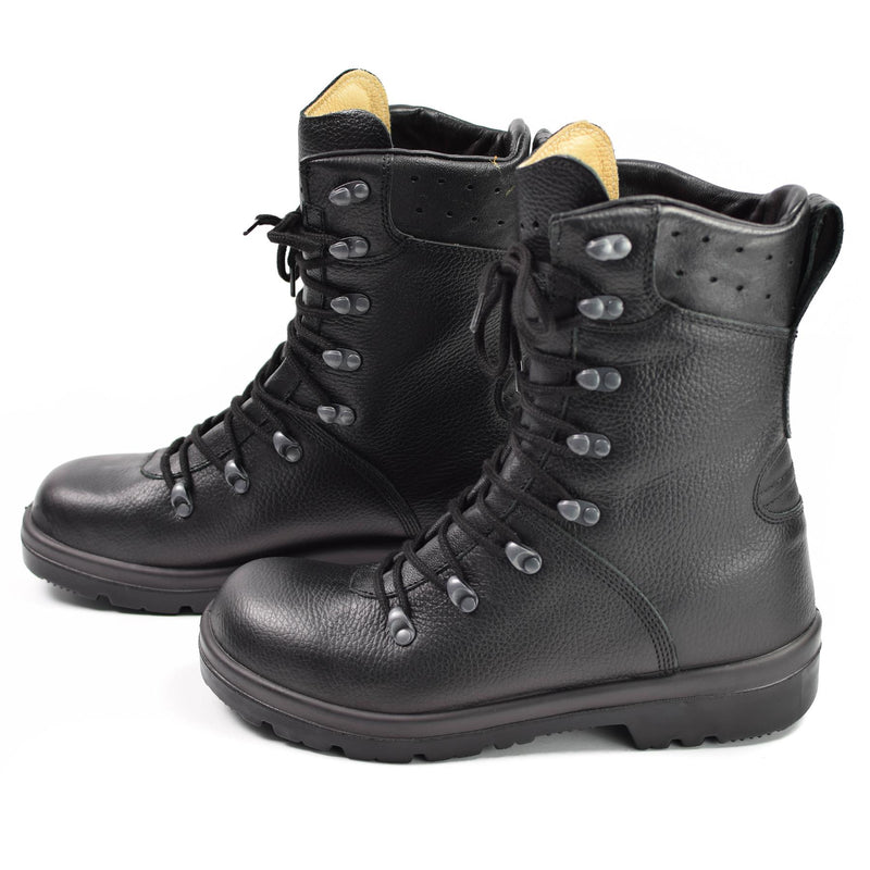 Original Alemania Botas del ejército de la Alemania Campo de cuero negro BDU Combat BW Problema militar nuevo
