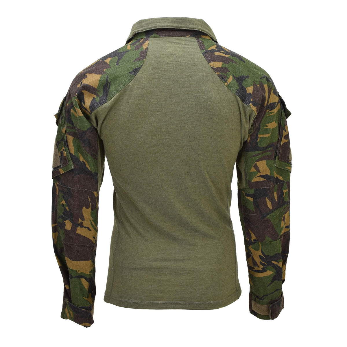 Camisa de combate militar holandesa original con cremallera de un cuarto en la parte superior del campo Camuflaje DPM