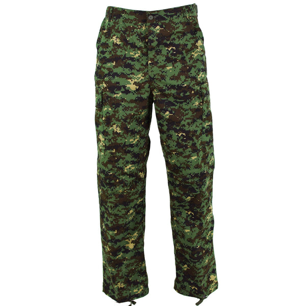 Guinea genuina Bissau Pantalones del ejército Ripstop Jungle Camuflage Problema militar nuevo