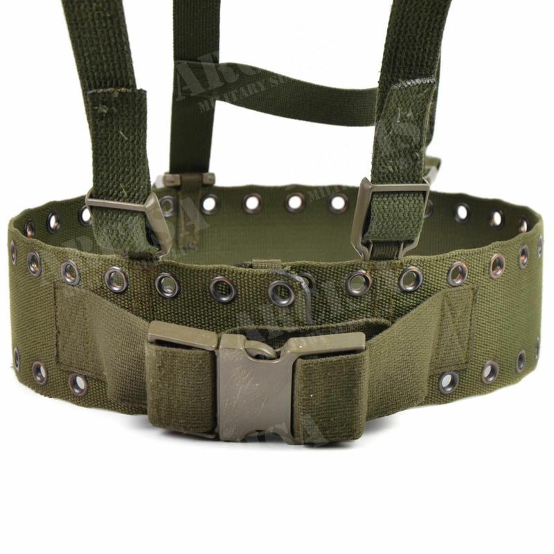 Sistema original de plataforma de cinificación del ejército alemán 3 piezas Cinturón táctico y estraz