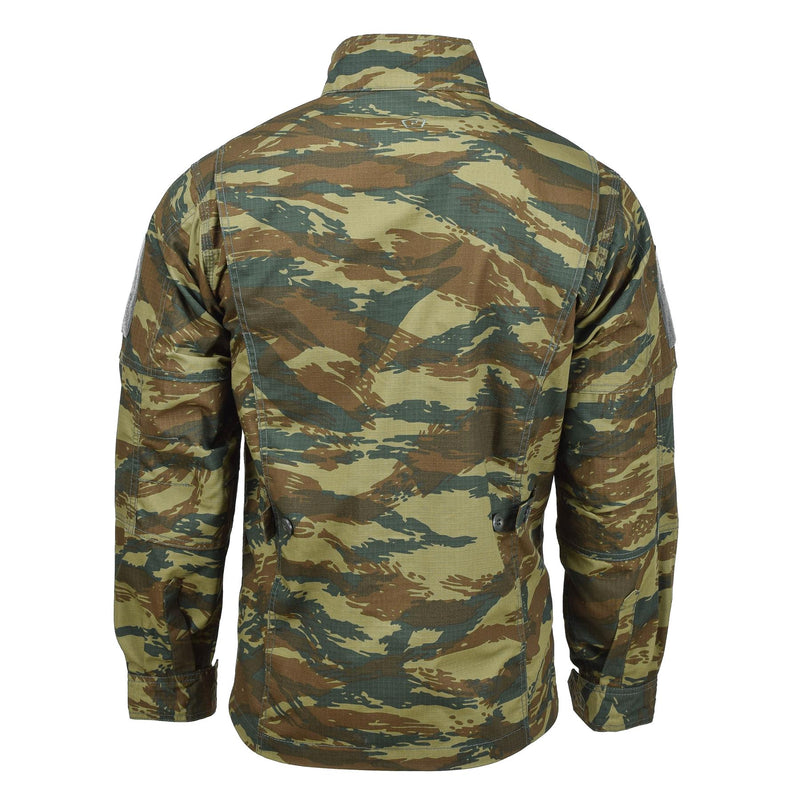 Pentágono Lycos Jacket Greek Army Lizard Camo Repelente Durable Ripstop