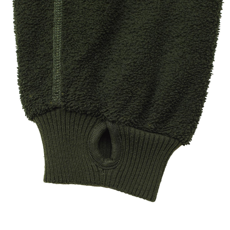 Chaqueta de vellón militar holandesa original suave suave clima frío