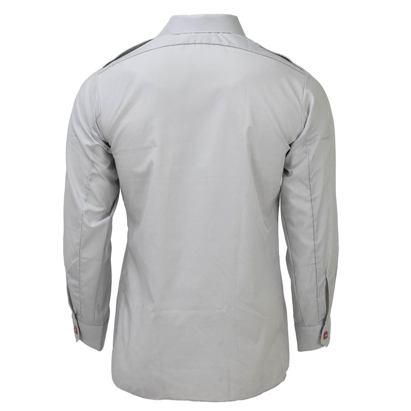 Camisas clásicas del ejército austriaco original uniforme de manga larga gris nuevo nuevo