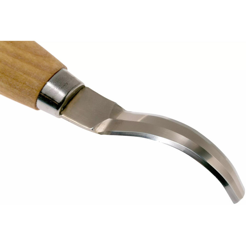 Cuchillo de cuchara de gancho de morakniv 163 herramienta de trabajo de tallado de doble borde de borde inoxidable