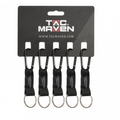 Clips de mosquetón de aluminio tácticos de 5 mm, paquete de 5 llaveros para acampar al aire libre Pentagon