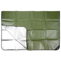 MFH Lona de Emergencia 210 x 150 cm Lona de Camping Revestida de Aluminio OD Verde