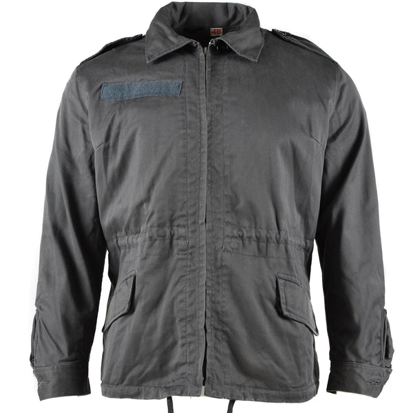 Chaqueta del ejército danés original M71 corta corta Dinamarca Militar Grey Field Surfall