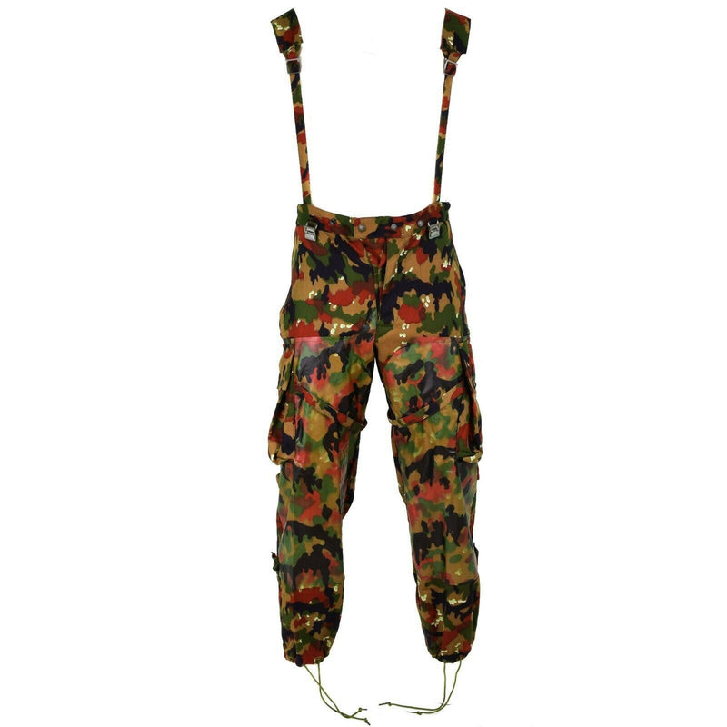 Pantalones de campo del ejército suizo genuino M70 Suiza Combate Camo Sniper Pants Nuevo