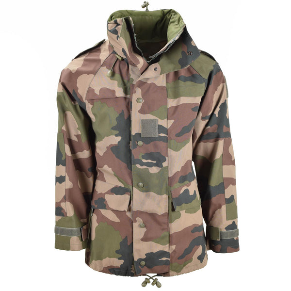 Genuina chaqueta de trilaminato impermeable del ejército francés CAMO GORETEX RAVER CONDEA PARTA