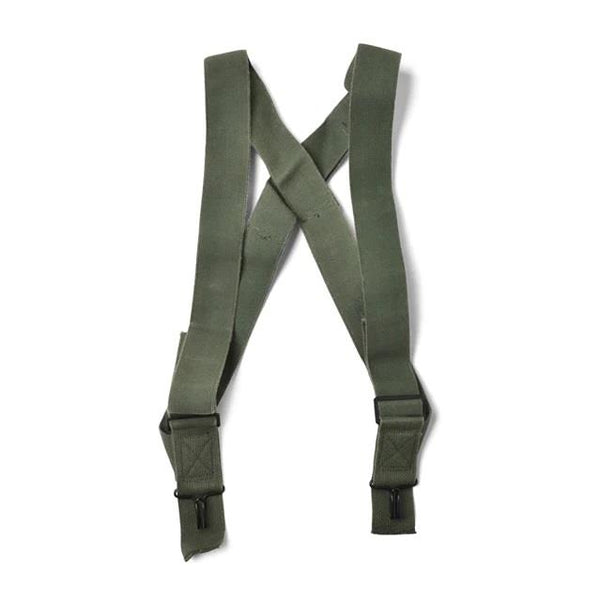 Militares originales de los EE. UU. M1950 tirantes pantalones de pantalones arneses de hombro oliva nueva