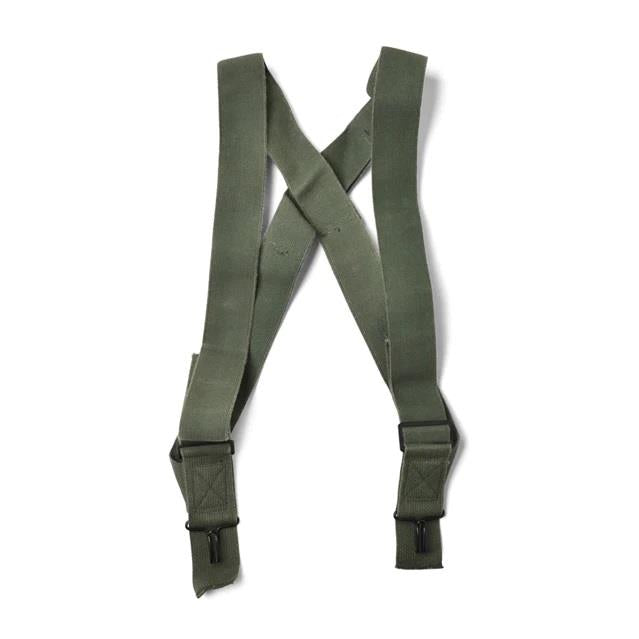 Militares originales de los EE. UU. M1950 tirantes pantalones de pantalones arneses de hombro oliva nueva