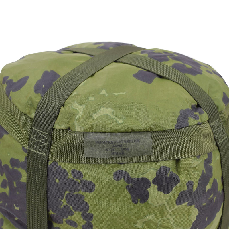 Bolso de compresión militar danés original M84 CAMO PU recubierto de peso ligero nuevo
