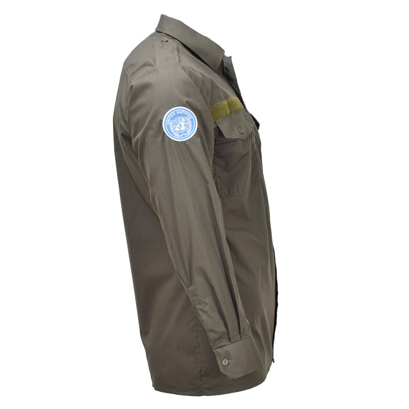 Camisas originales de servicio de campo de oliva militar austriaco Federal Ligero nuevo