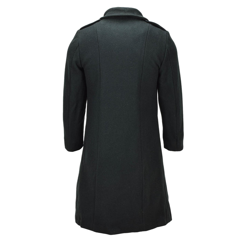 Abrigo de lana original del ejército canadiense para mujer excedente militar verde oscuro