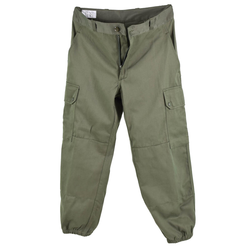 Pantalones del ejército francés original Tropas de campo Militar Green Bdu pantalones excedente nuevo