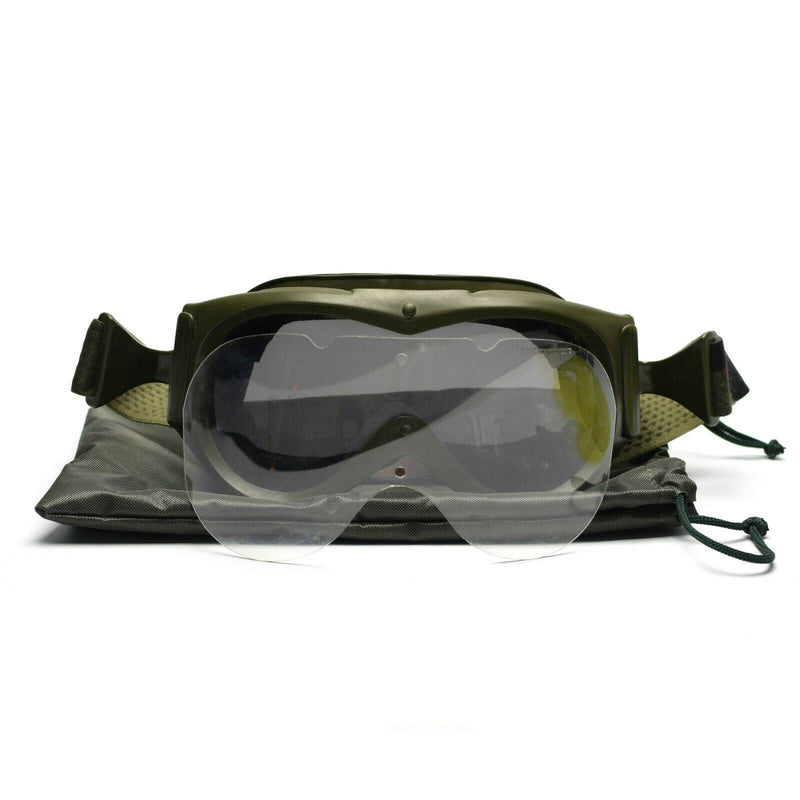 Genuino del ejército francés gafas gafas de protección ocular viento de arena solar militar