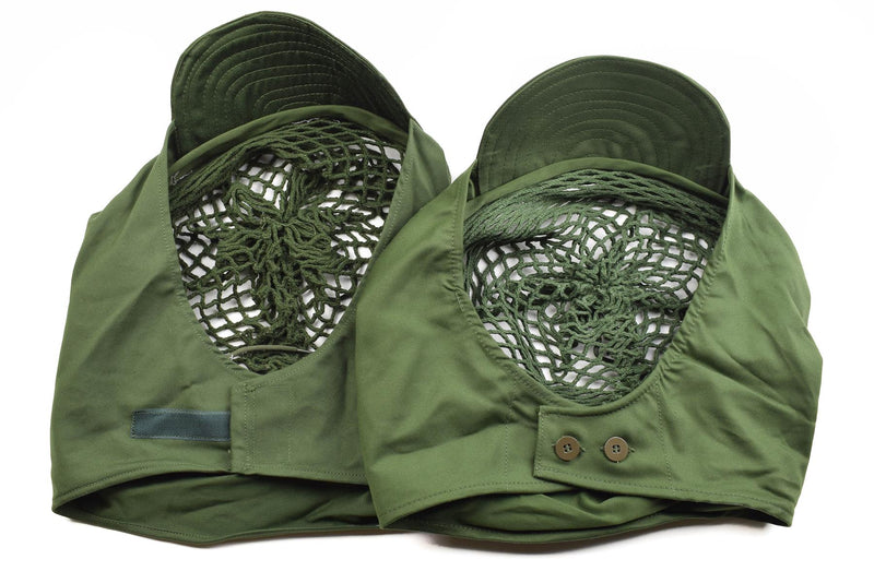 Cubierta de red de casco militar del ejército sueco original verde