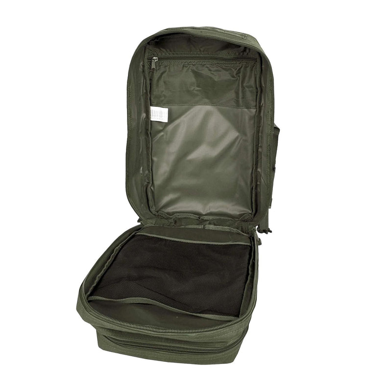 Mil-tec Asalto de asalto de asalto de EE. UU. Mochila para caminar con senderismo mochila al aire libre 36L Olive