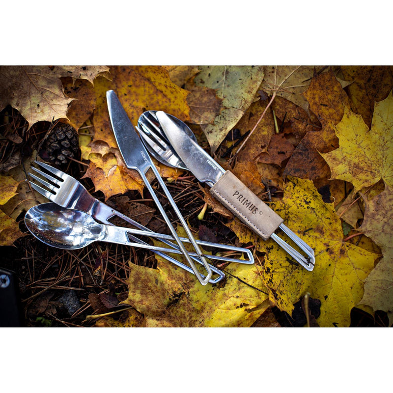 Primus Campfire Cutlery Set Ligero de acero inoxidable para acampar Utensilios de senderismo