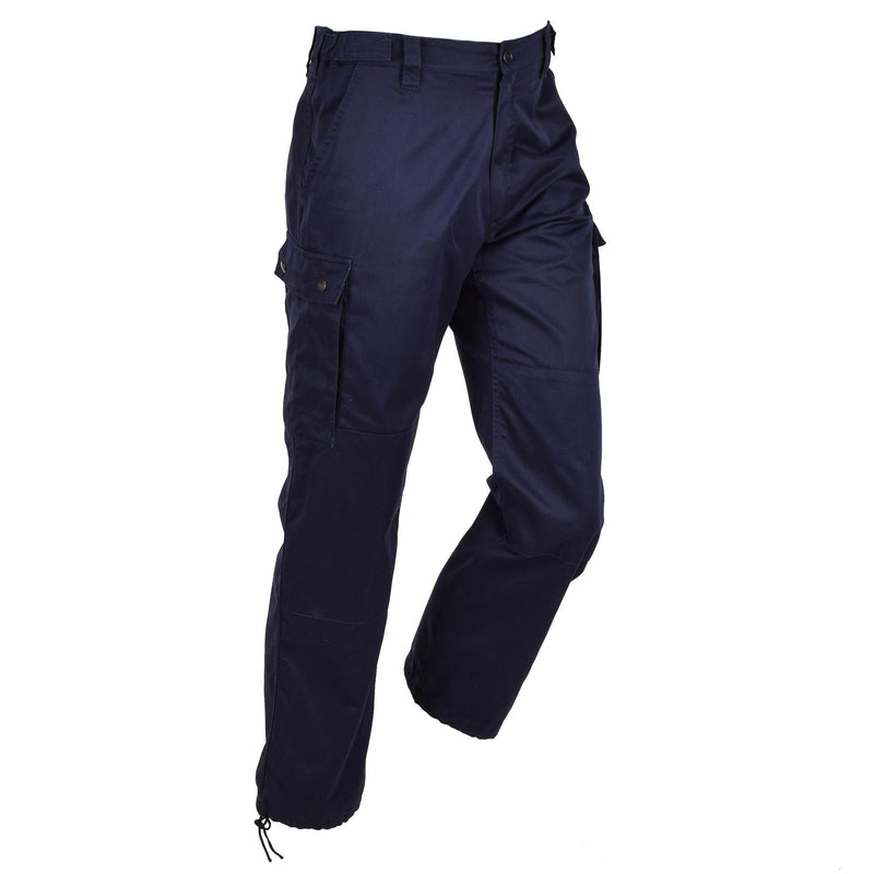 Pantalones de la policía militar francesa original Modelo F1 con pantalones de trabajo de cinturón ajustable