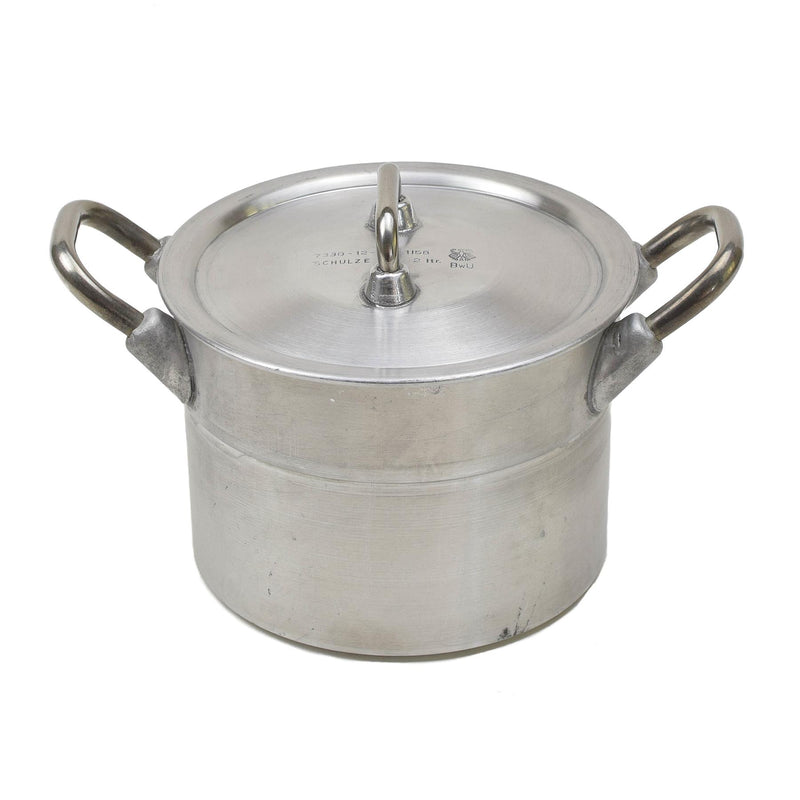 Alemania original de aluminio alemania 2 literas tapa de olla de senderismo BW Mess Mess Kit nuevo