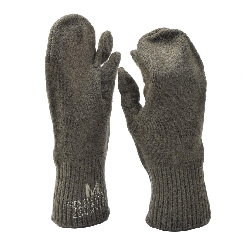 Originales del gatillo militar de los EE. UU. Mittens Surplus Surplus Wool Wool Warmers Guantes Nuevos