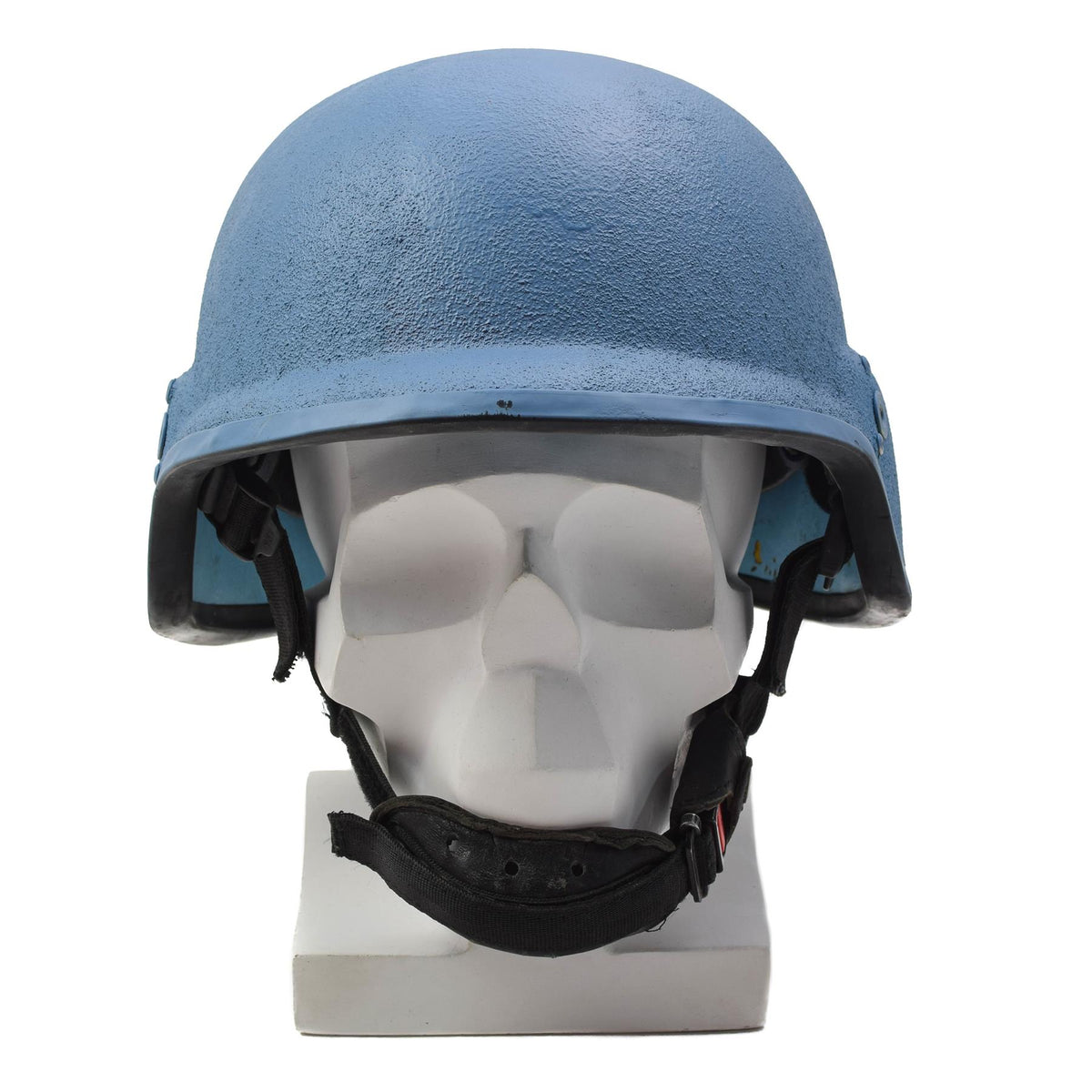 Casco militar alemán original de Kevlar, casco excedente, coleccionable, azul ONU