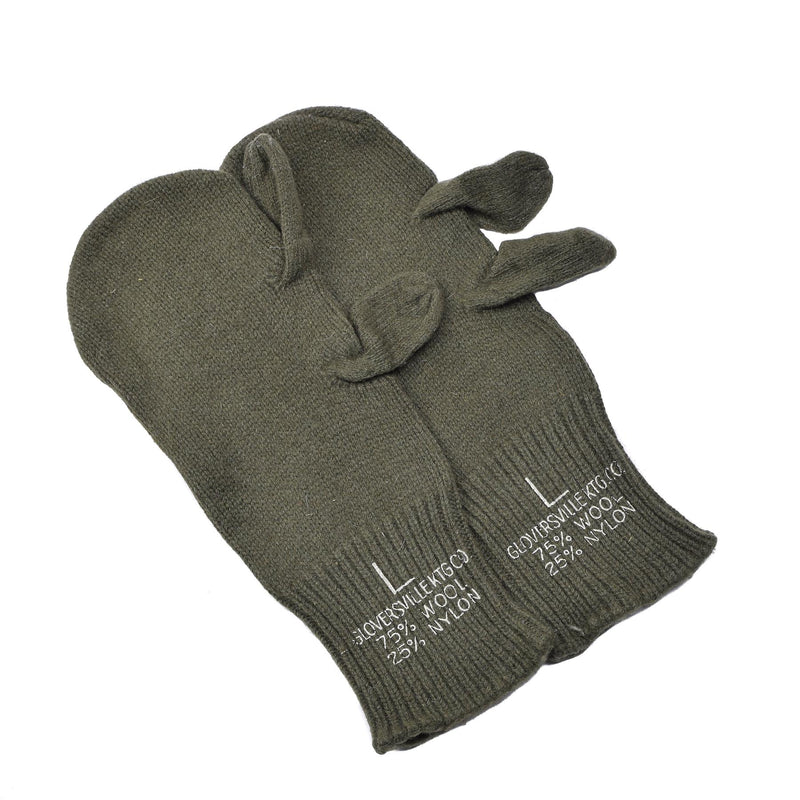 Originales del gatillo militar de los EE. UU. Mittens Surplus Surplus Wool Wool Warmers Guantes Nuevos