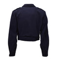 Original Ejército Francés M47 IKE Chaqueta Lana Botón Fijación Vintage Azul