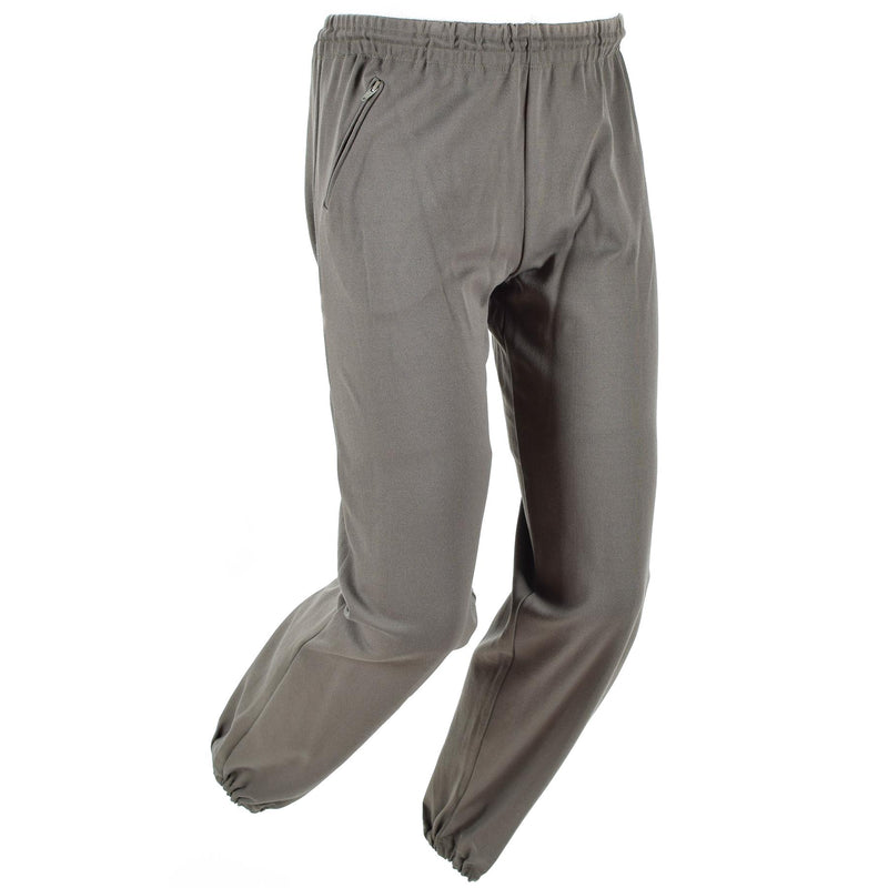 Pantalones genuinos del ejército austriacos entrenamiento de pisos deportes militares oliva vintage nueva