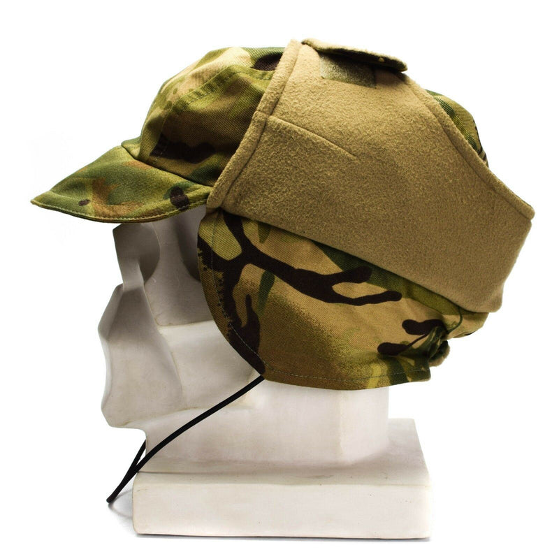 Genuino ejército británico MTP Camo impermeable gore gore tex tap gorro de clima frío nuevo