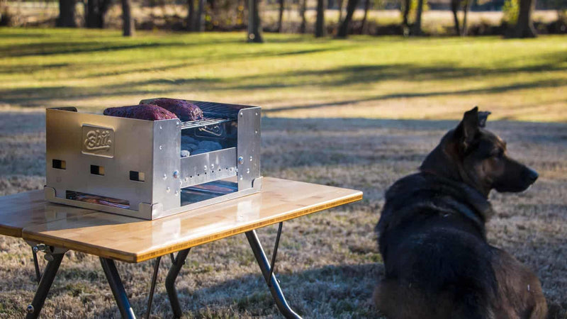 ESBIT Brand BBQ Charcoal Grill Plegable Conjunto de cocción de comida de picnic de picnic al aire libre