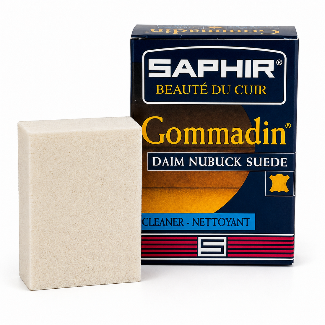 Goma de limpieza Saphir Gommadin Ante Nubuck Caucho natural Beige